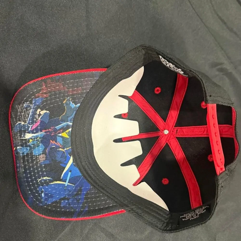 Unbranded Men's Black and Red Hat